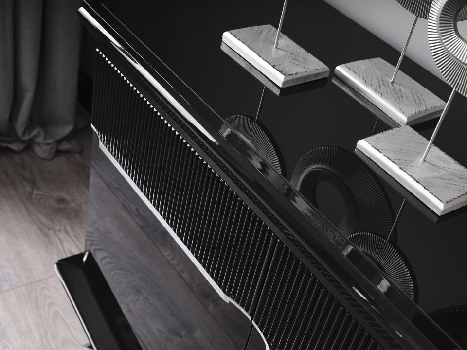 Masarati Luxury Gümüş Yemek Odası Takımı