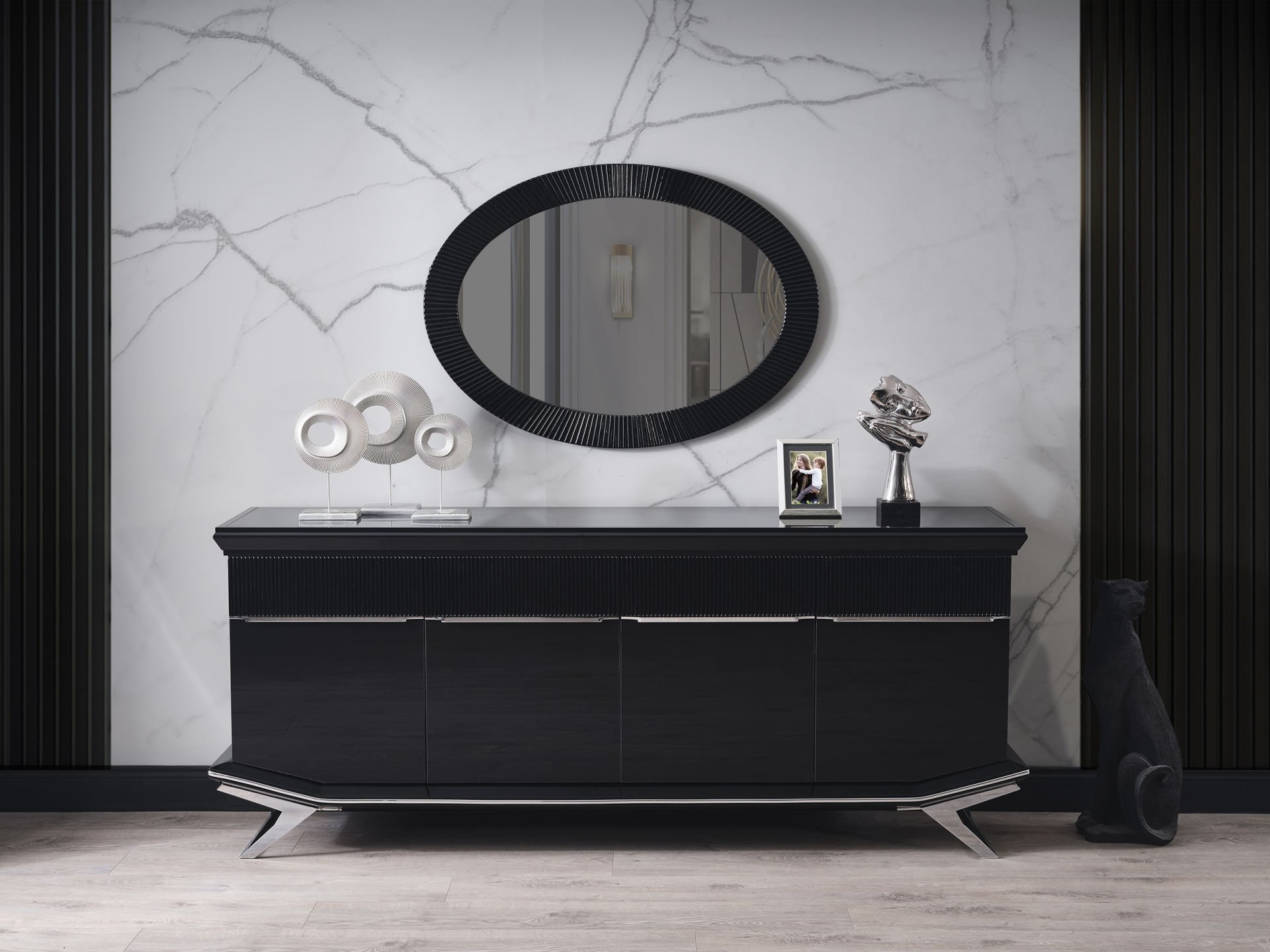 Masarati Luxury Gümüş Konsol