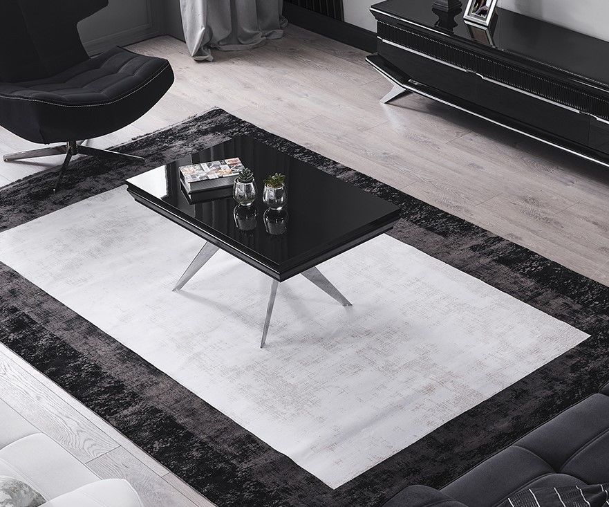 Masarati Luxury Gümüş Orta Sehpa