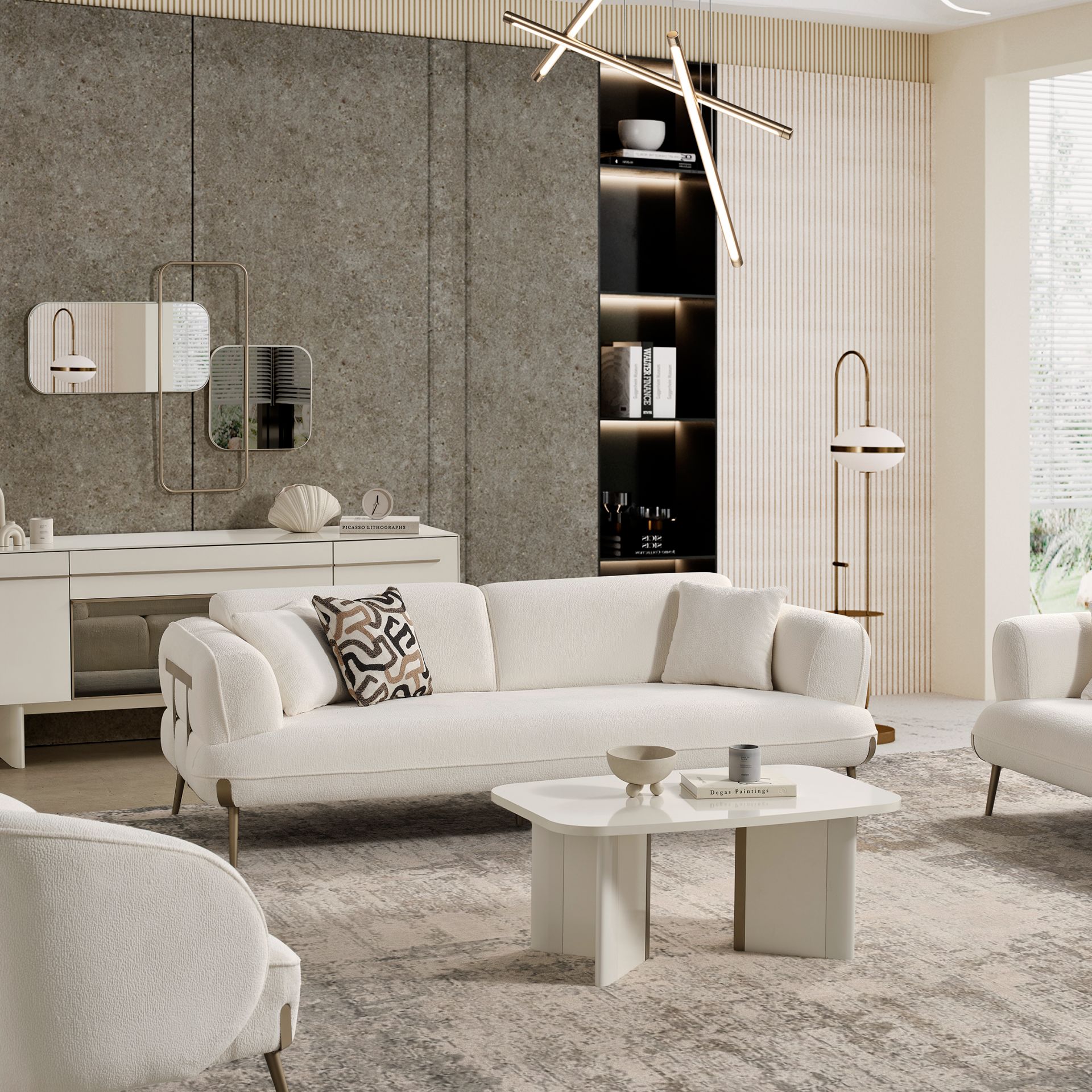 Petron Modern Üçlü Koltuk