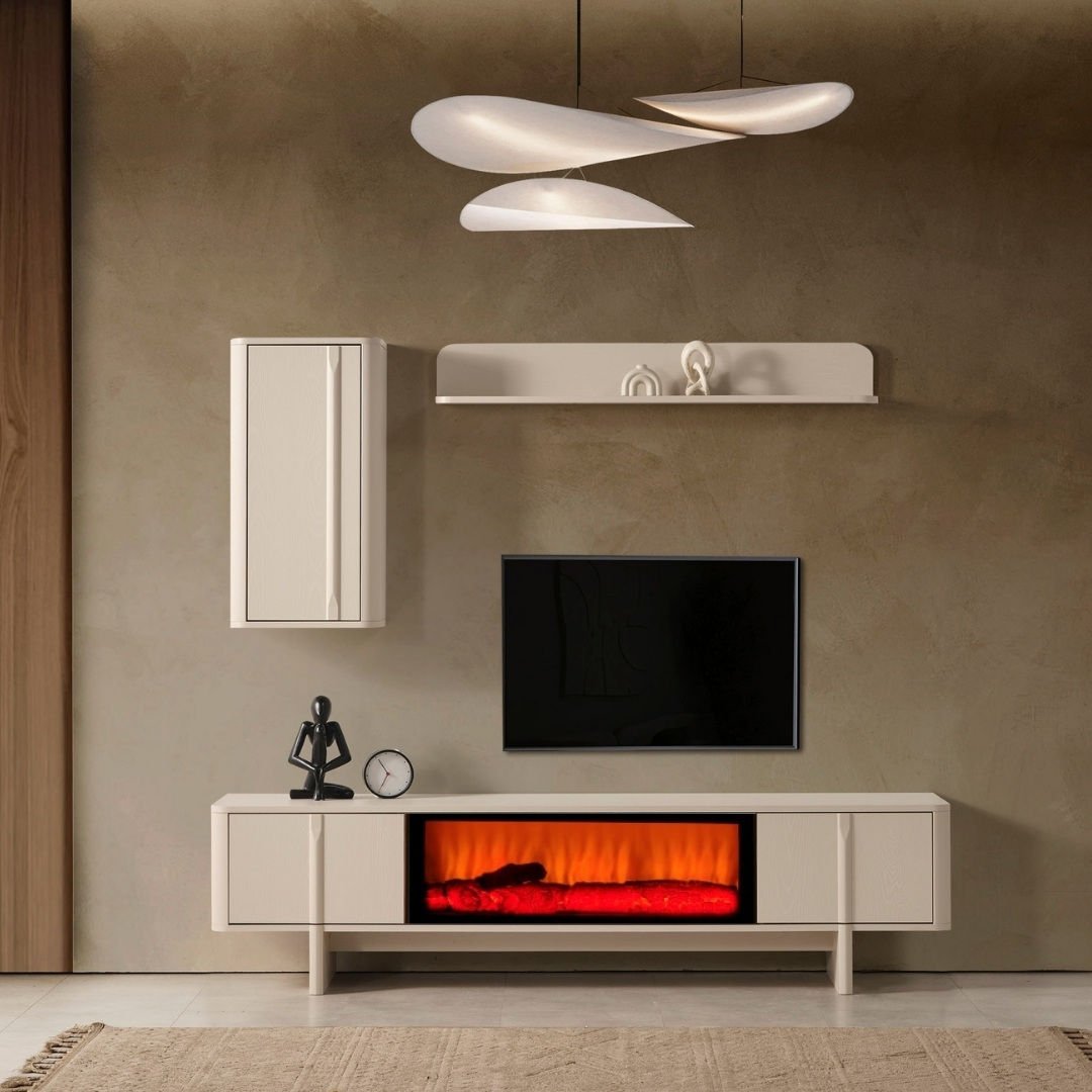 Vizyon Modern Şömineli Tv Ünite