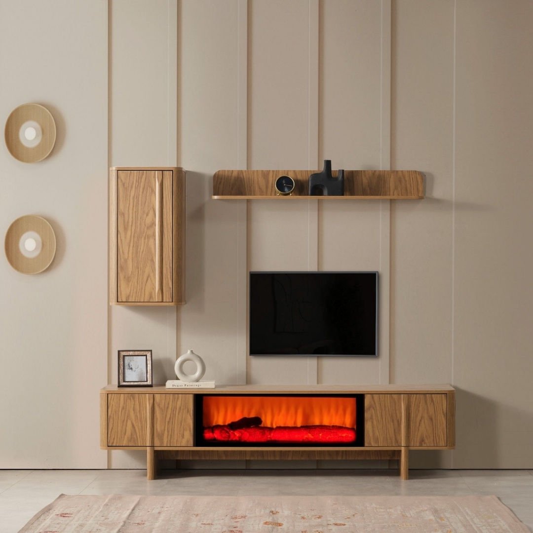 Zirve Modern Şömineli Tv Ünite