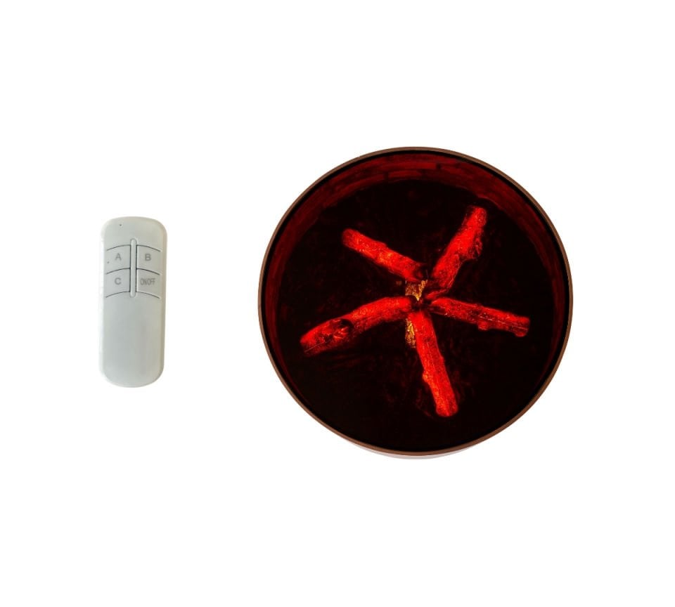 Vega Dual Şömineli Ceviz Orta Sehpa