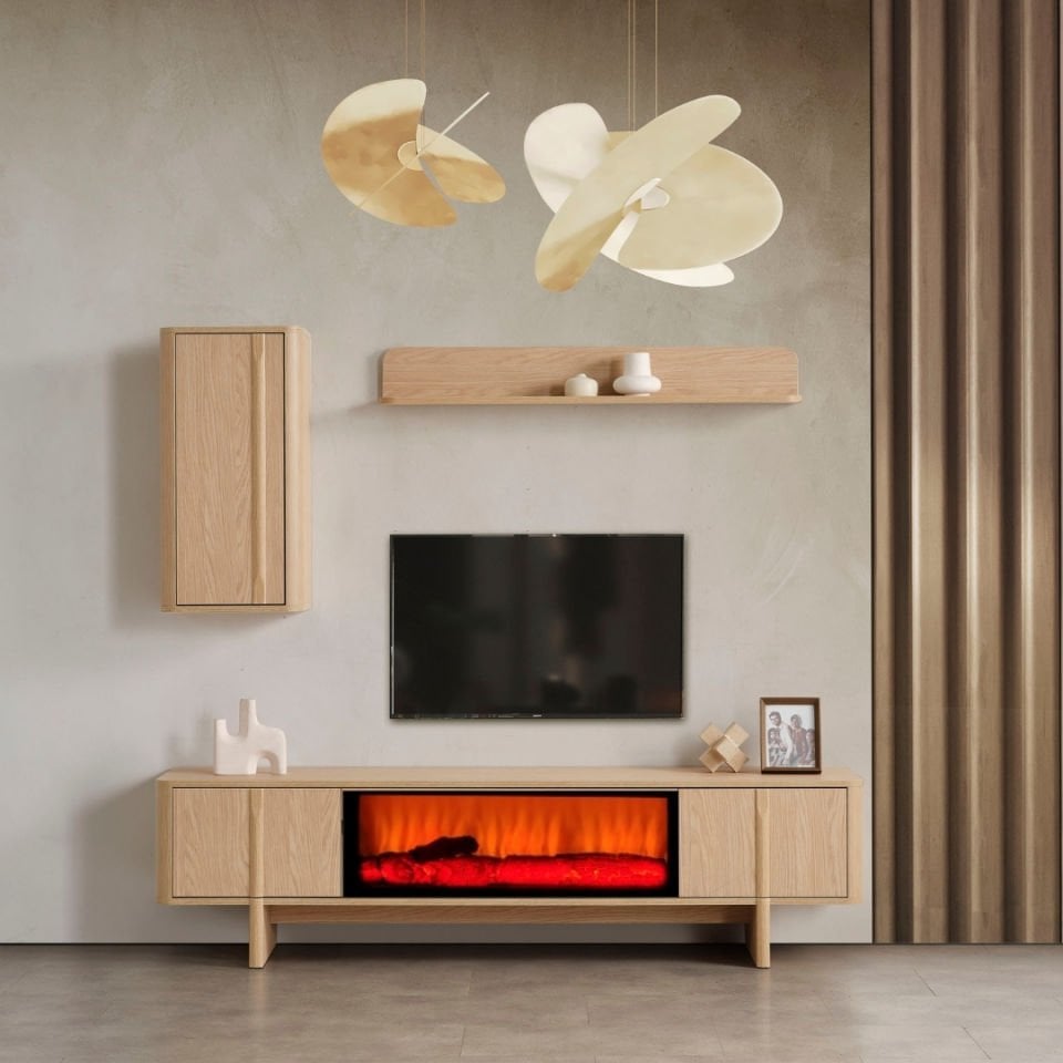 Star Modern Şömineli Tv Ünite