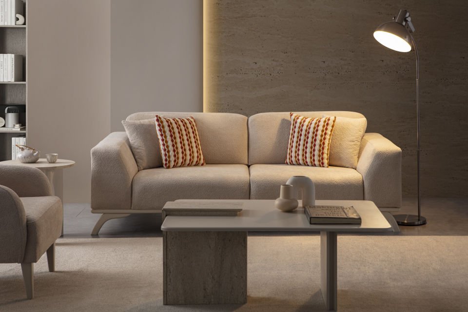 Tetra Modern Üçlü Koltuk