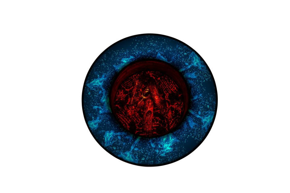 Galaxy Şömineli Gümüş Orta Sehpa Şömineli Orta Sehpa