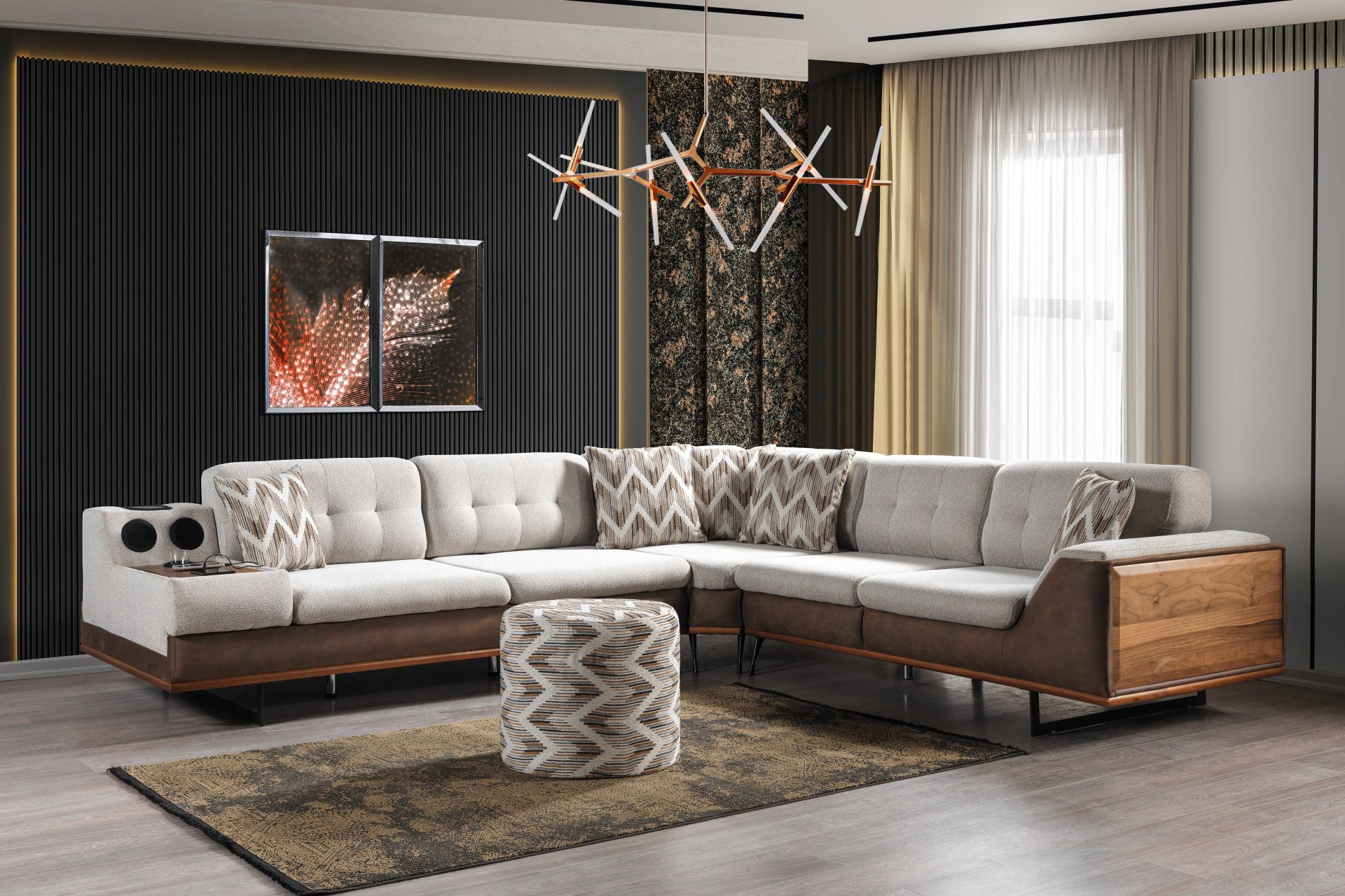 İstanbul Modern Ses Sistemli Köşe Koltuk