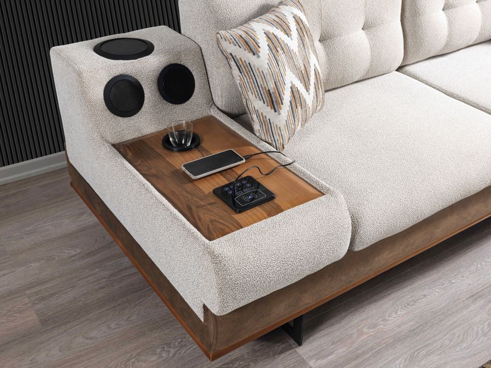 İstanbul Modern Ses Sistemli Köşe Koltuk