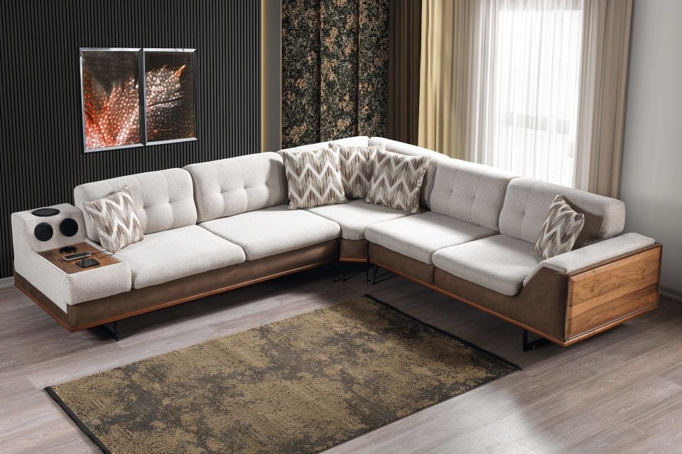 İstanbul Modern Ses Sistemli Köşe Koltuk