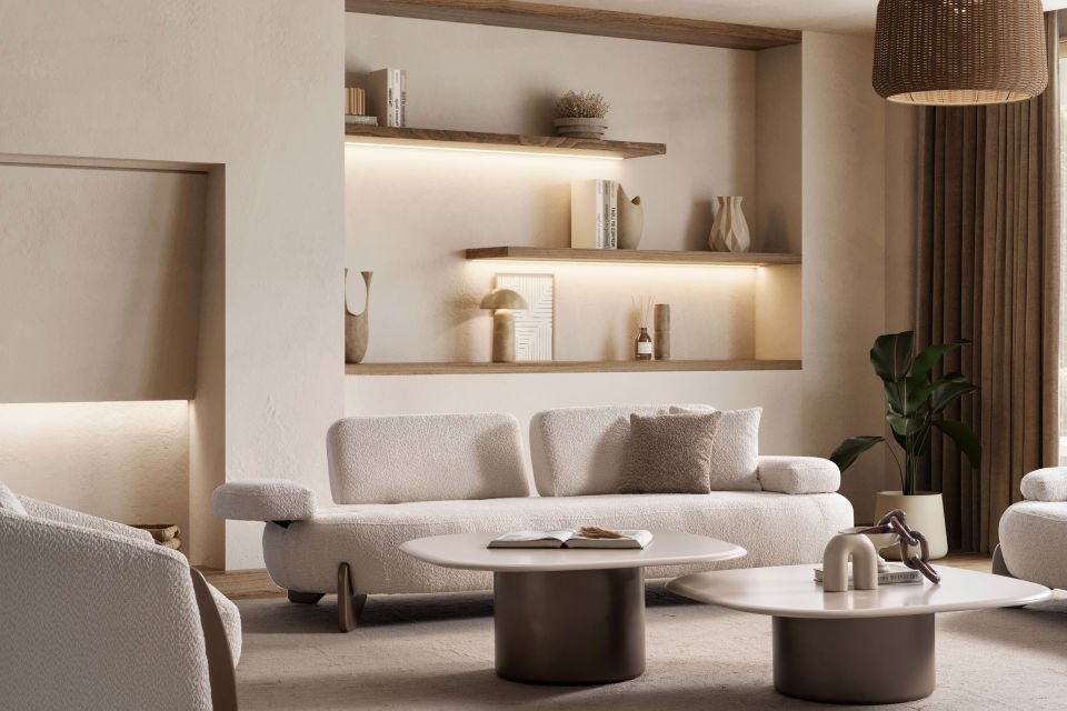 Zen Modern Üçlü Koltuk