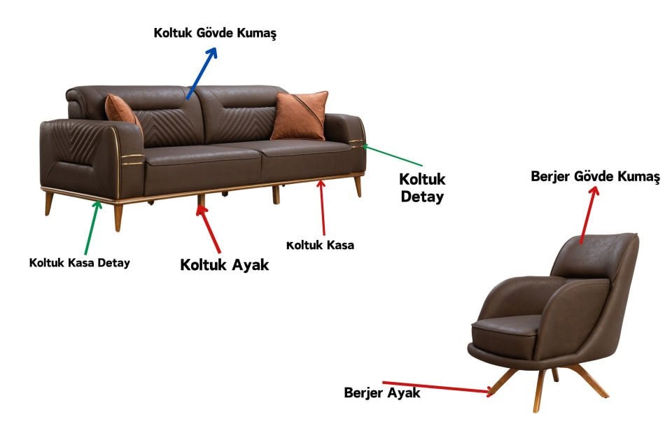 Elit Modern Koltuk Takımı