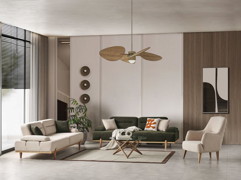 Zara İskandinav Dinlenmeli Koltuk Takımı