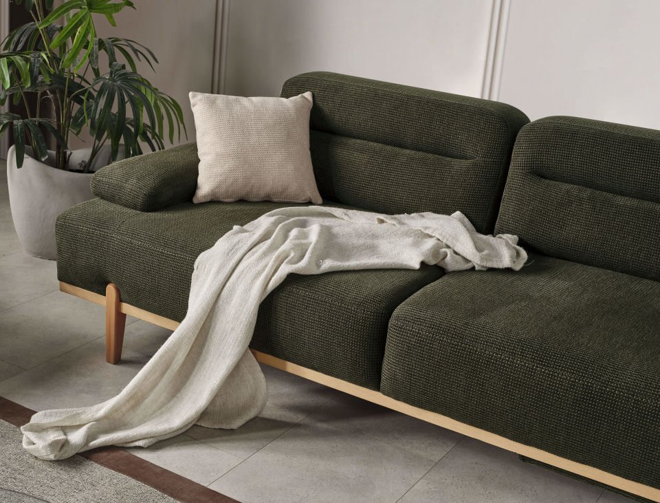 Zara İskandivan Dinlenmeli Üçlü Koltuk