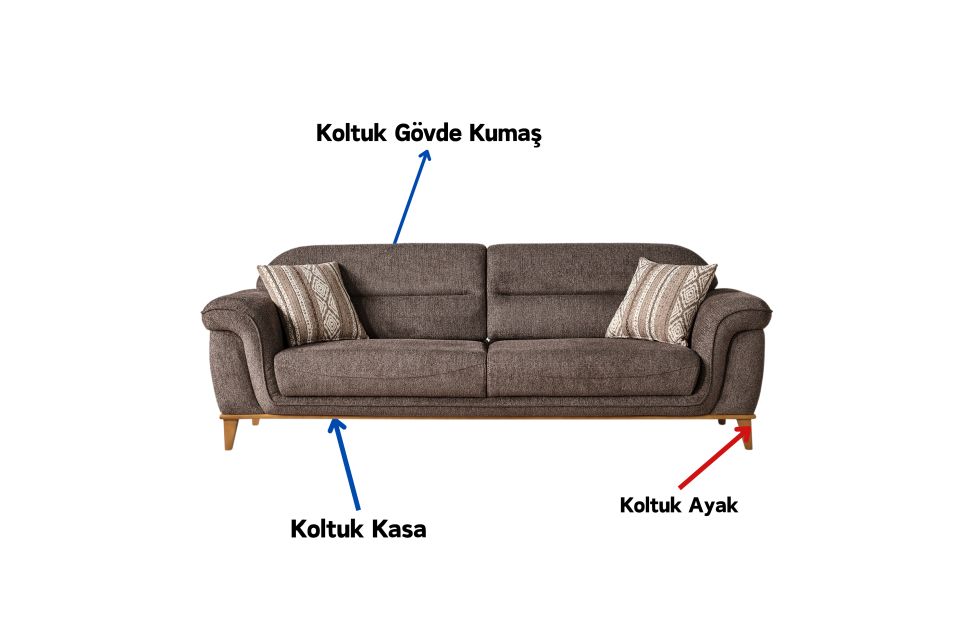 Avatar Modern Üçlü Koltuk