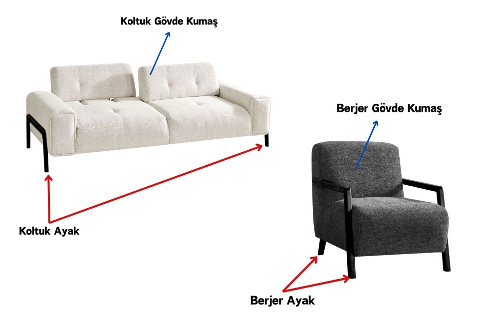 Relax Modern Koltuk Takımı