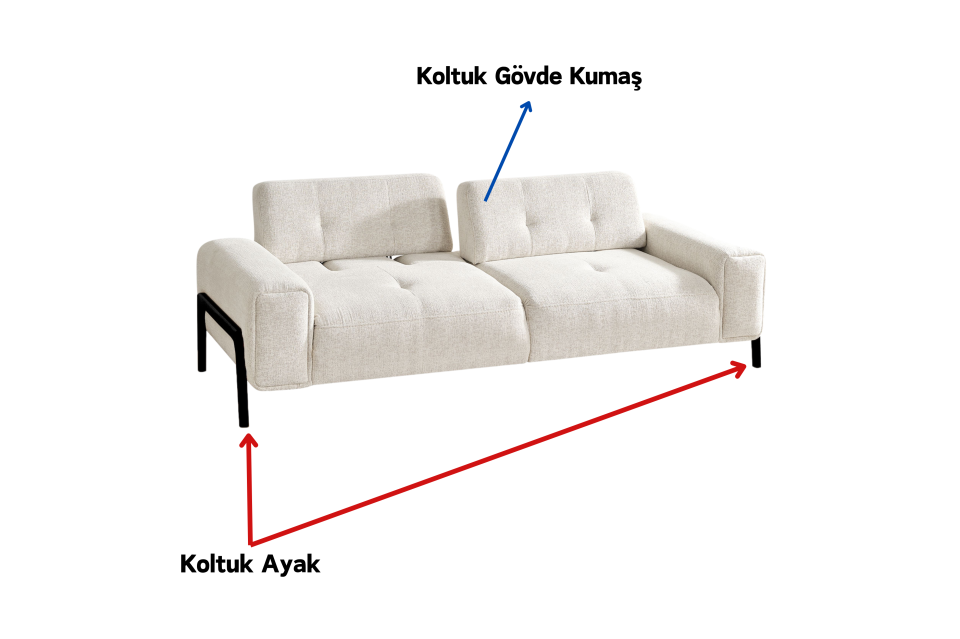 Relax Modern Üçlü Koltuk