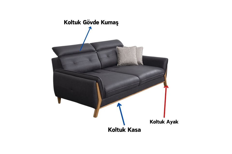 Lion Modern Üçlü Koltuk Üçlü Koltuk