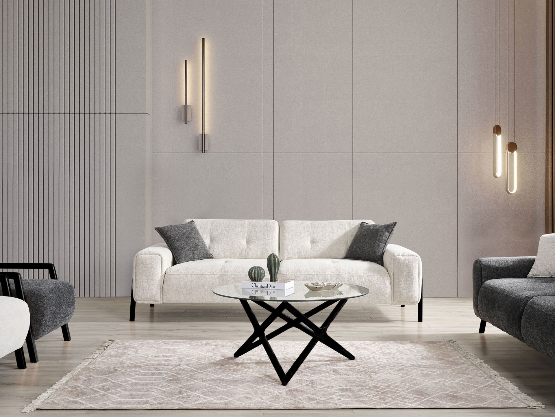 Relax Modern Üçlü Koltuk Üçlü Koltuk