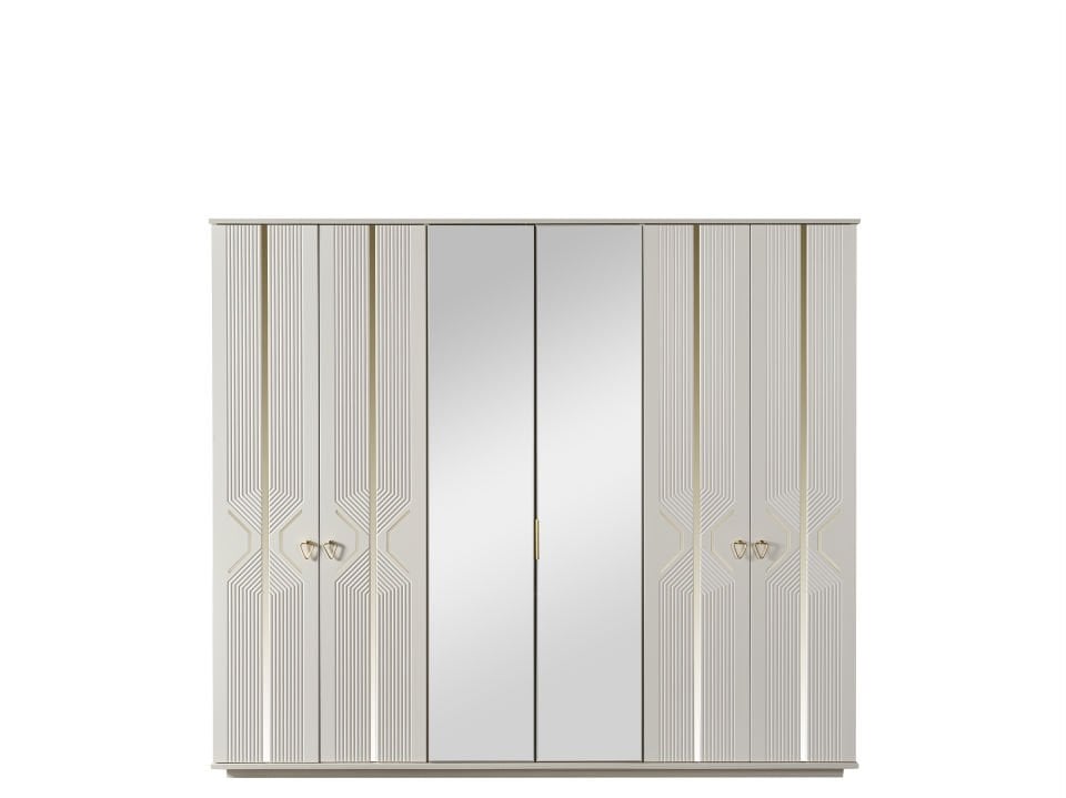 Kristal Luxury 6 Kapaklı Gardırop