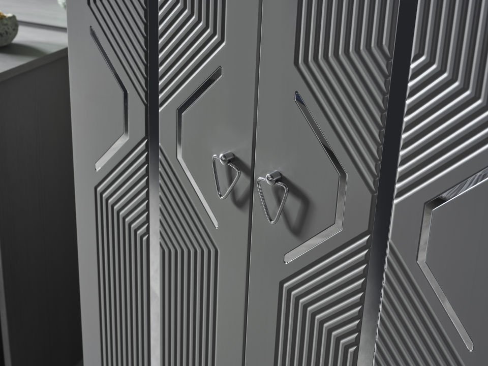 Zümrüt Luxury 6 Kapaklı Gardırop