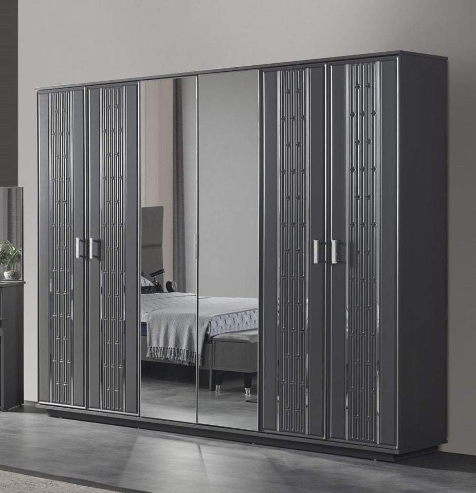 Pırlanta Luxury 6 Kapaklı Gardırop