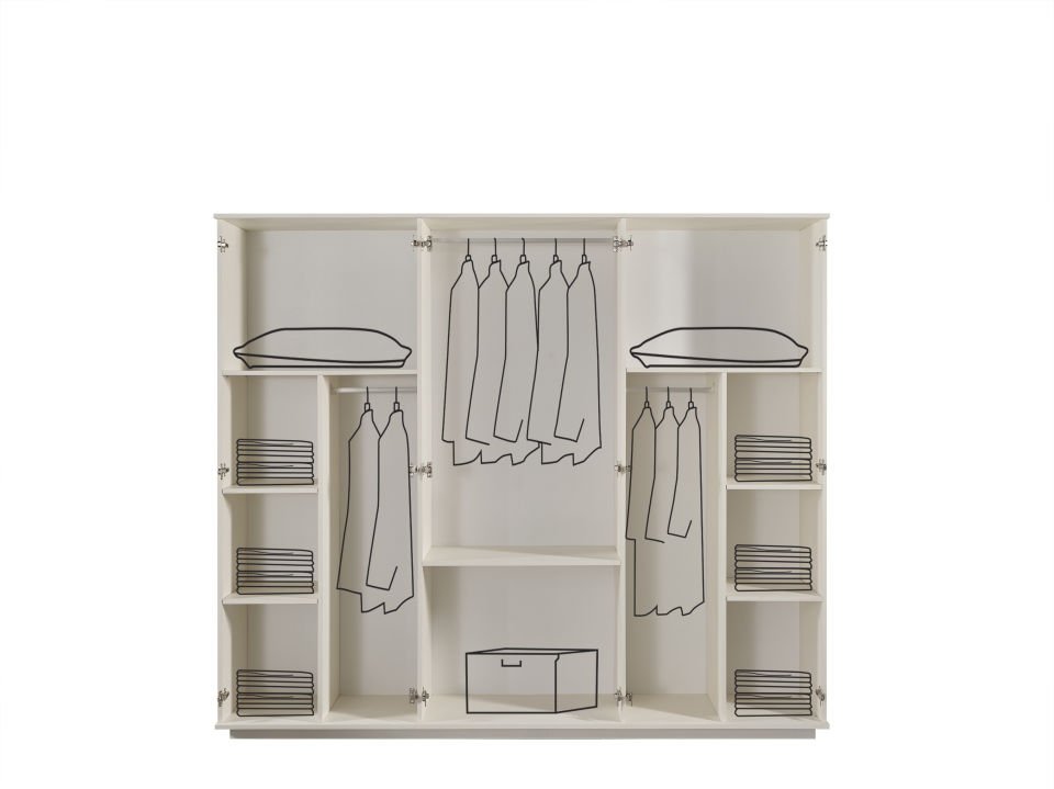 Hazal Modern 6 Kapaklı Gardırop