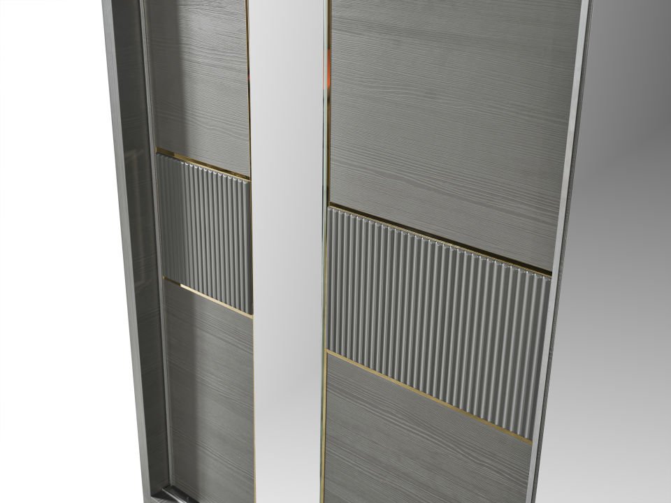 Still Modern 2 Kapaklı Sürgülü Gardırop