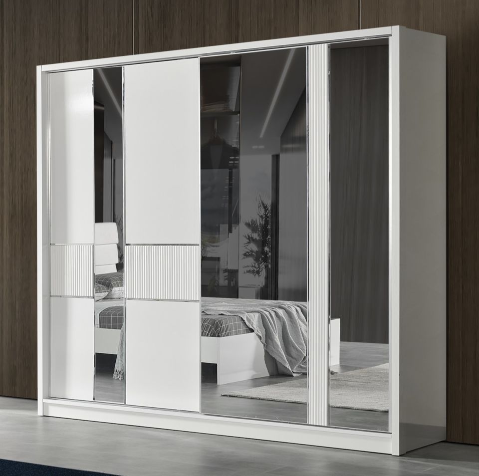 Yakamoz Modern 2 Kapaklı Sürgülü Gardırop