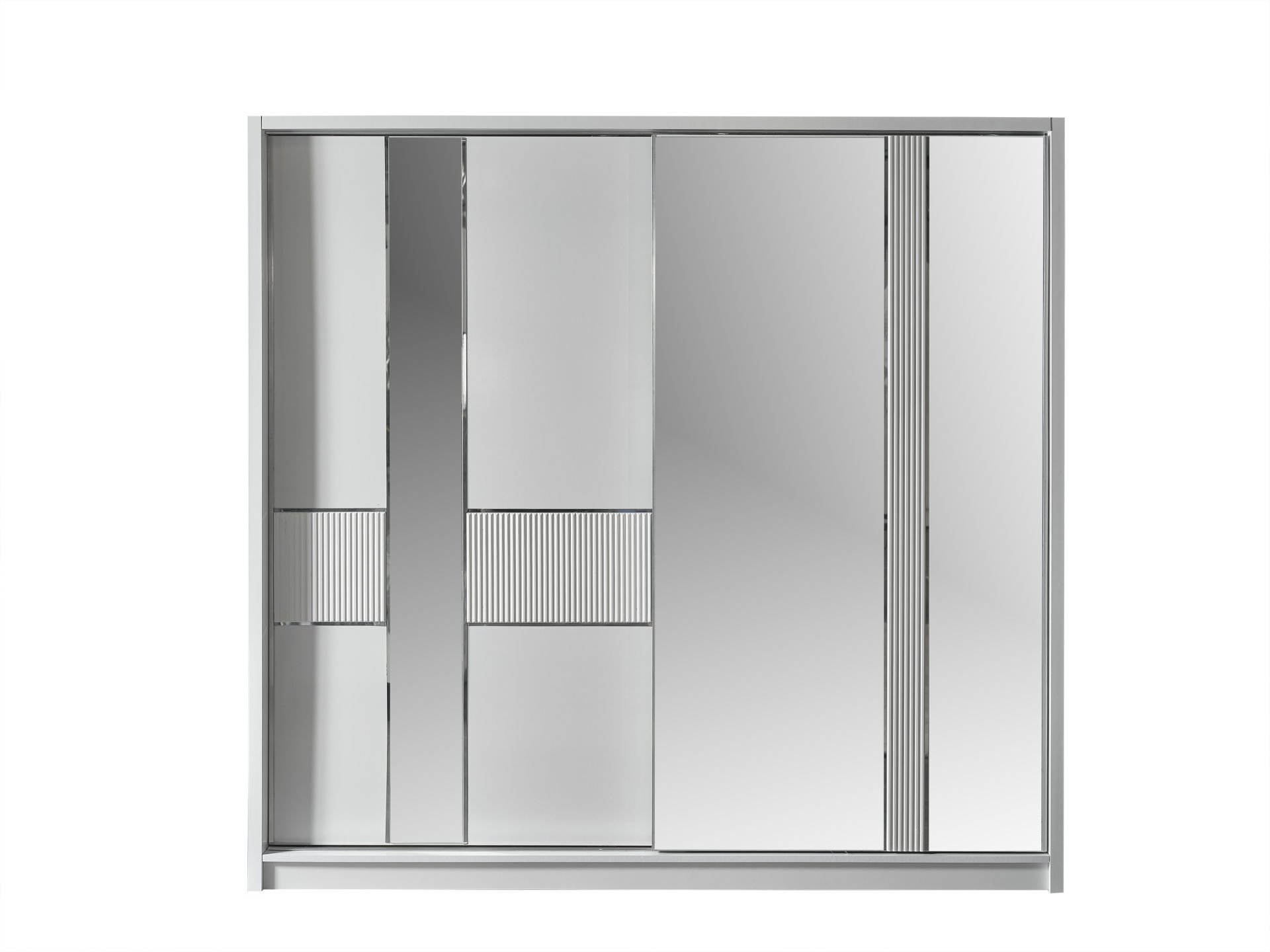 Yakamoz Modern 2 Kapaklı Sürgülü Gardırop