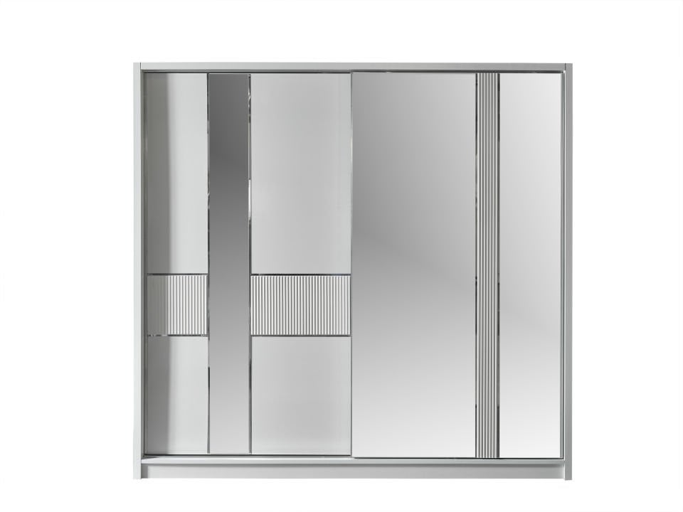 Yakamoz Modern 2 Kapaklı Sürgülü Gardırop